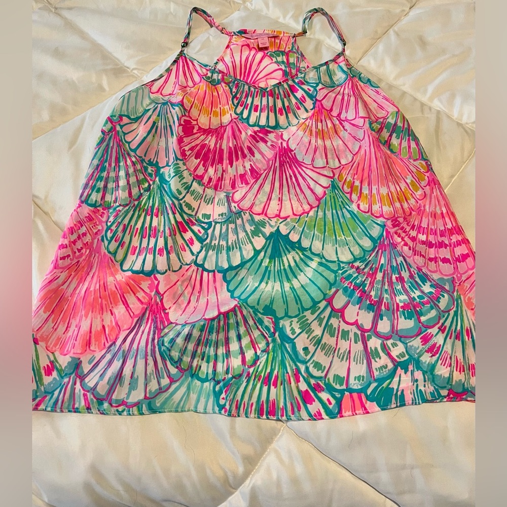 Lilly Pulitzer dusk silk tank size M